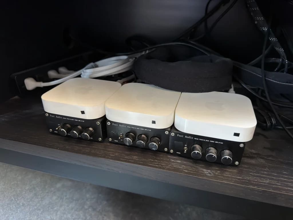 AirPort Express + 100W Amps